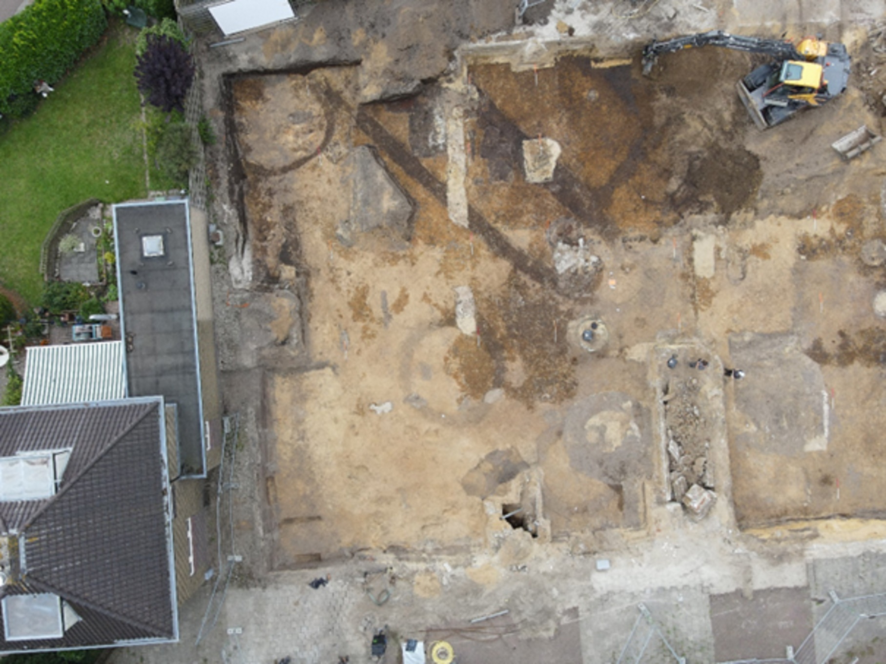 Luchtfoto opgravingsput