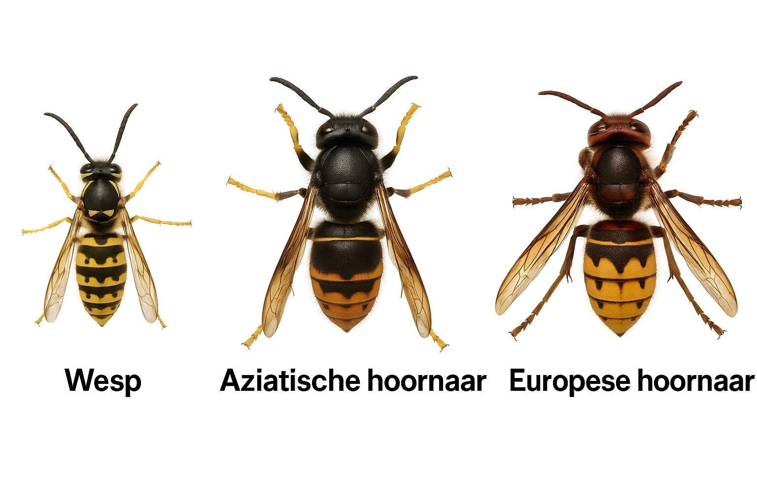 Aziatische hoornaar herkennen
