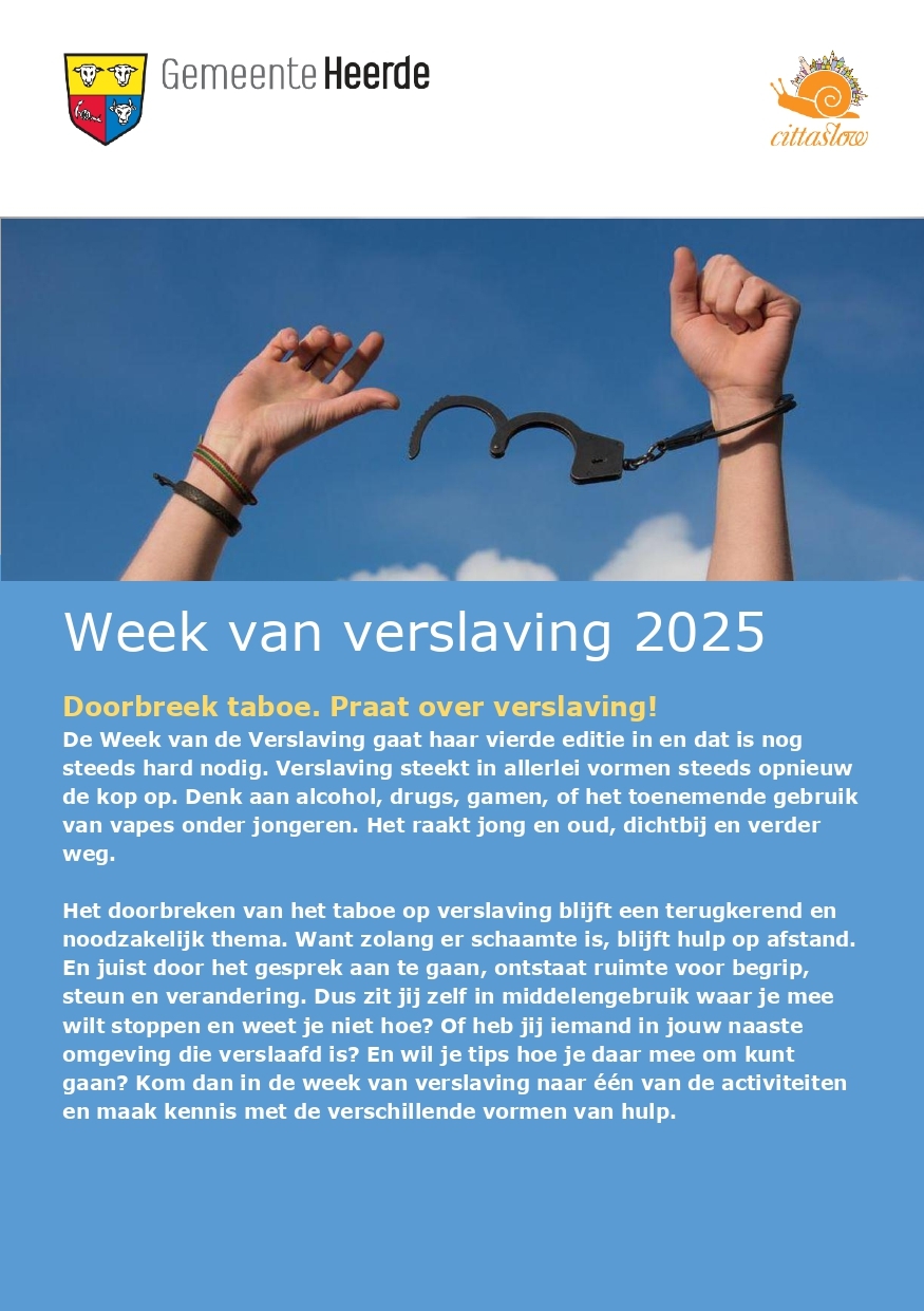 Flyer week verslaving 2025 pagina 1
